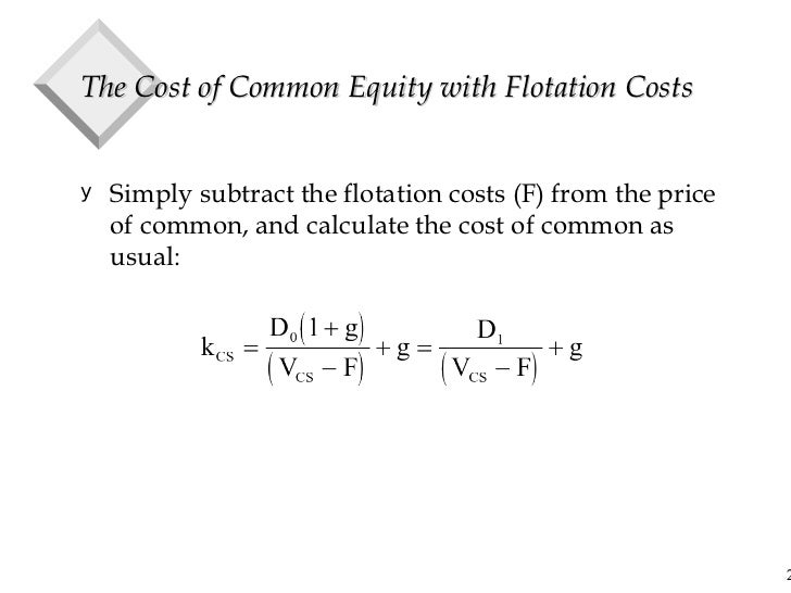 Cost of capital