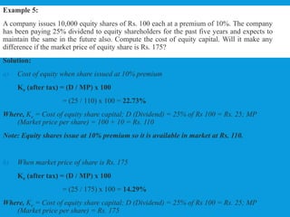 COST OF CAPITAL | PPTX
