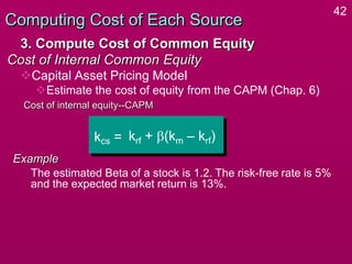 Estimated Capital Example Cost of Capital and its different types of cost of capital | PPT