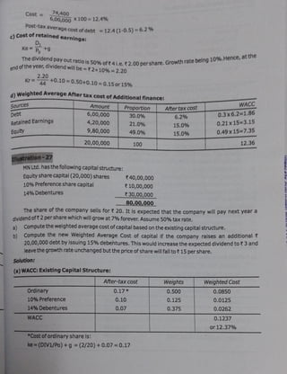 cost of capital questions financial management | PDF