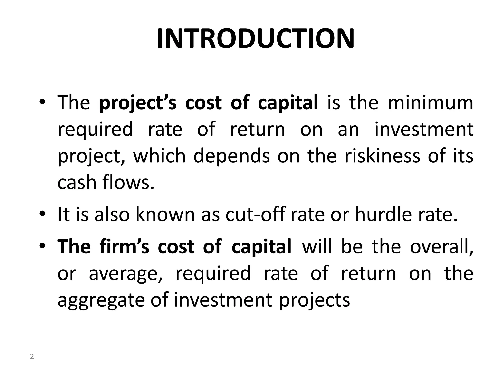 Structured cost of capital ppt presentation ppt