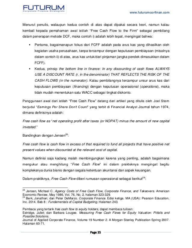 Komponen pinjaman dalam perhitungan weighted average cost 