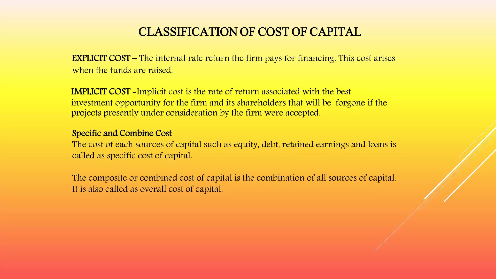 Cost of capital | PPTX
