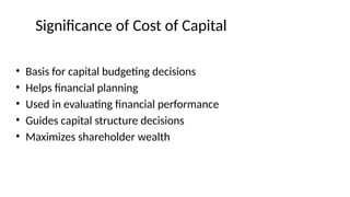 Comprehensive Guide to Cost of Capital: Concepts, Computation, and ...