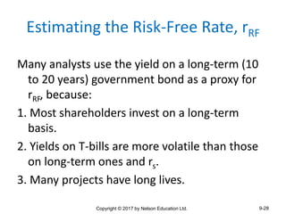 Rrf Rate cost of capital with examples -weighted average | PPTX