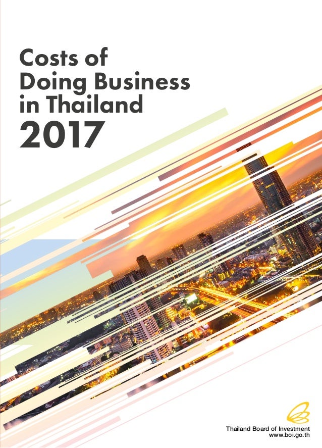 Costs Of Doing Business In Thailand 2017