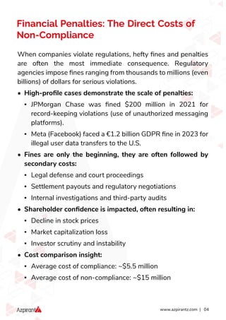 The True Cost of Non-Compliance: Avoiding Regulatory Fines And ...