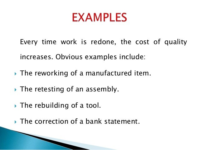 quality of work example