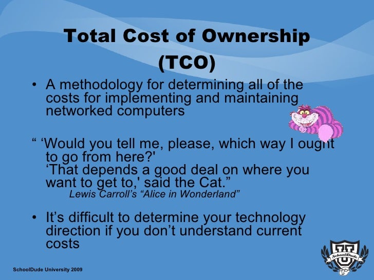 The Cost of Technology Total Cost of Ownership and Value of Investm…