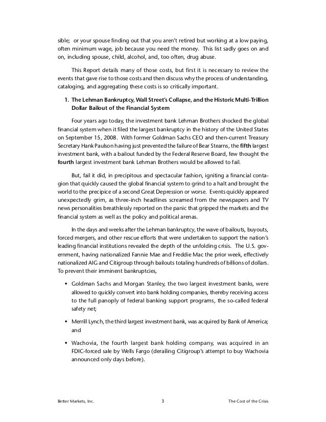 Hyping Paulsons Big Regulatory Reform >> Cost Of The Crisis In The Usa Hyping Paulsons Big Regulatory Reform >> Cost Of The Crisis In The Usa