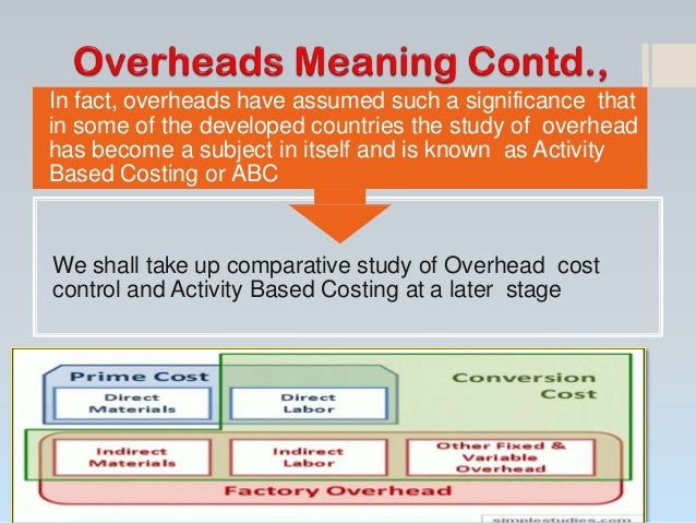 overhead cost examples overhead cost examples
