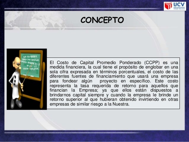 Costo promedio ponderado de capital