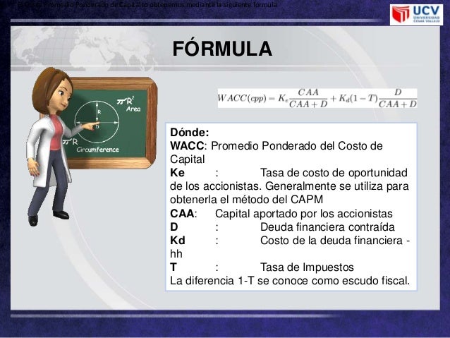 Costo promedio ponderado de capital