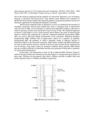 Cost optimization of reinforced concrete chimney | PDF