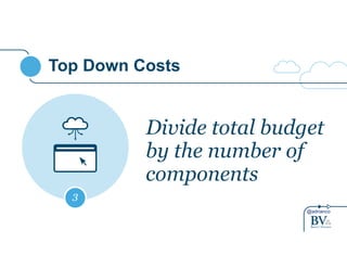 @adrianco
Top Down Costs
Divide total budget
by the number of
components
3
 