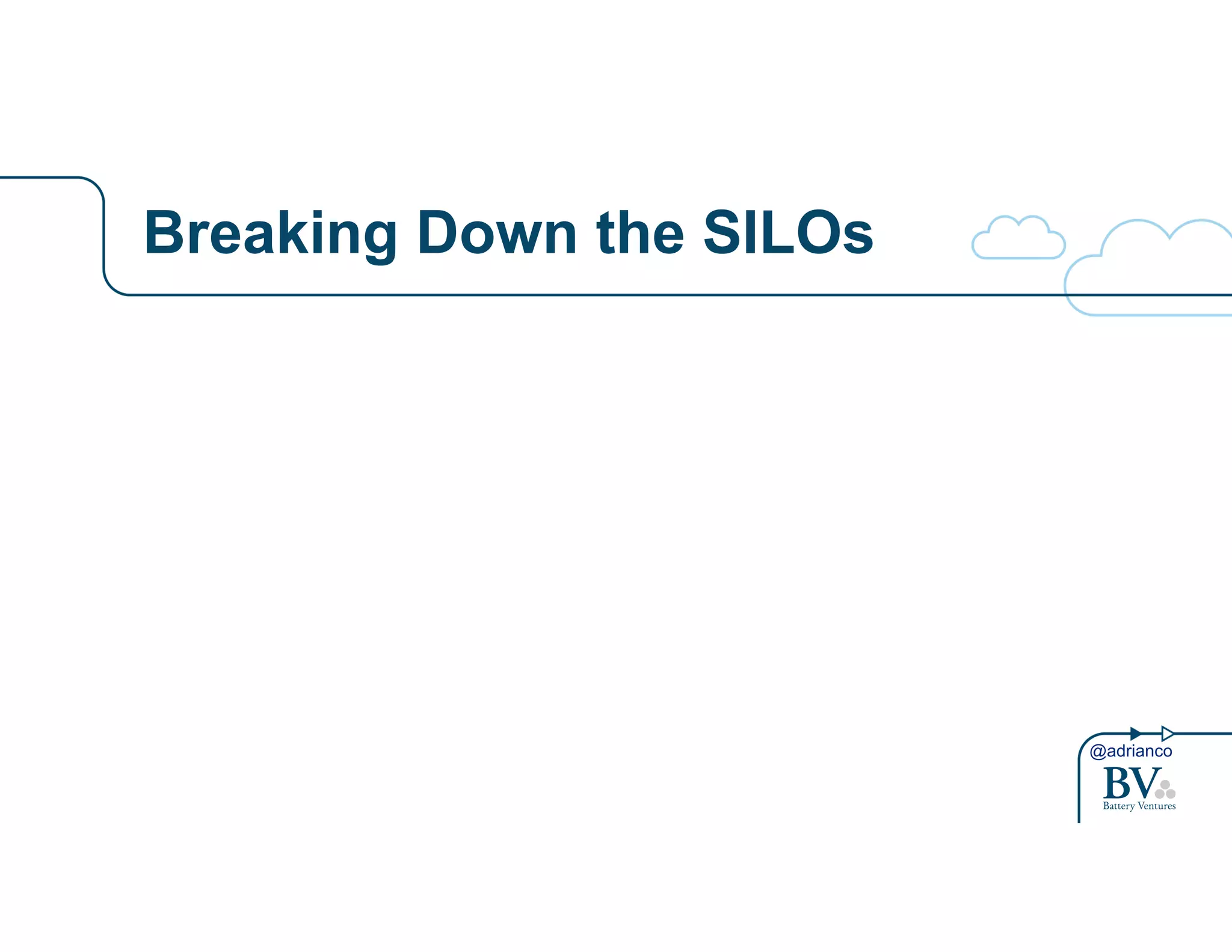 @adrianco 
Breaking Down the SILOs 
 