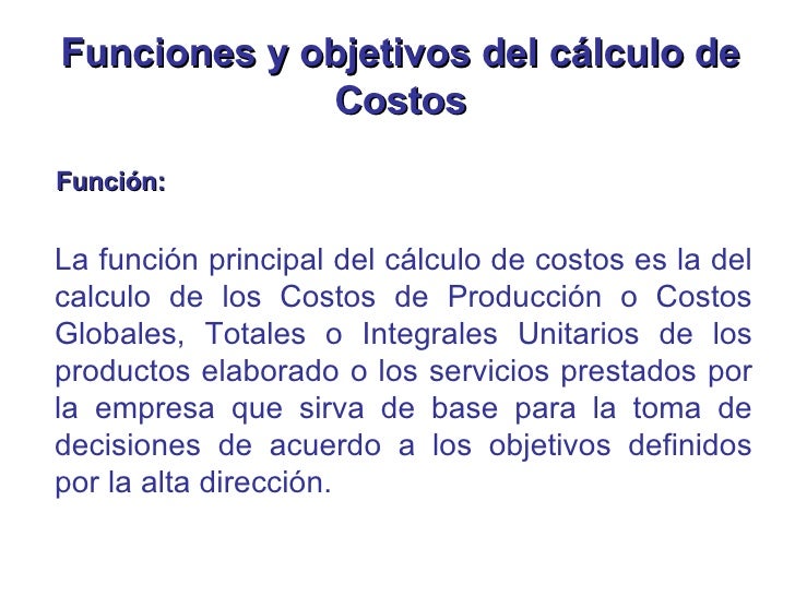 Conceptos Básicos Costos