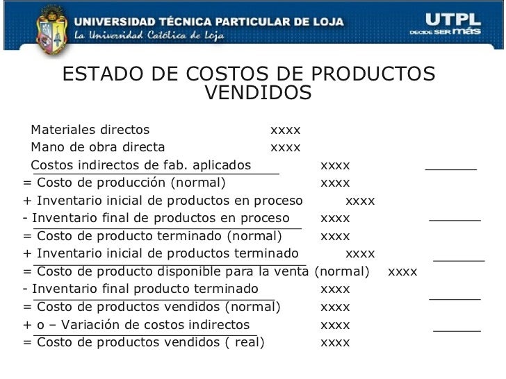Contabilidad de Costos I Contabilidad de Costos I