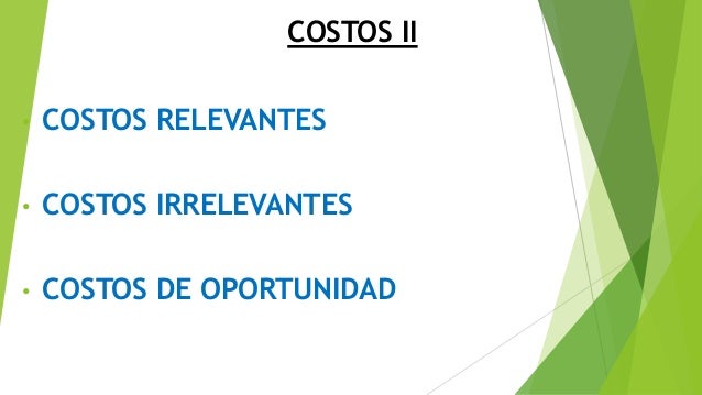 Costos Ii