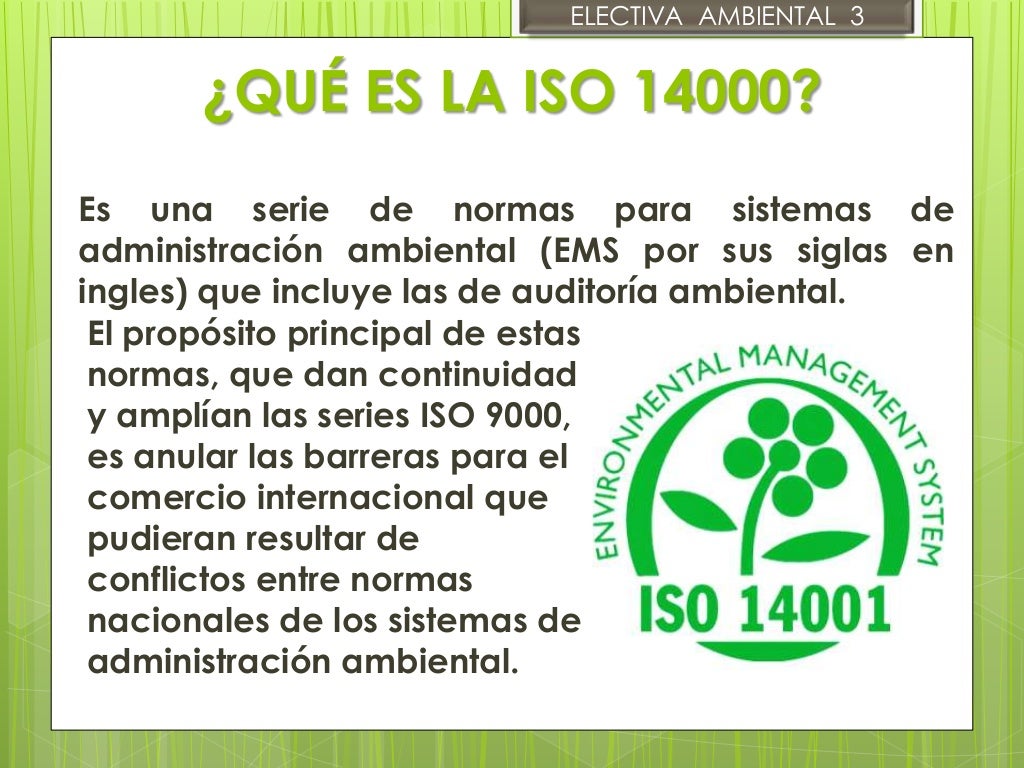 Costos ambientales, ISO 14000 y los contadores públicos Costos ambientales, ISO 14000 y los contadores públicos