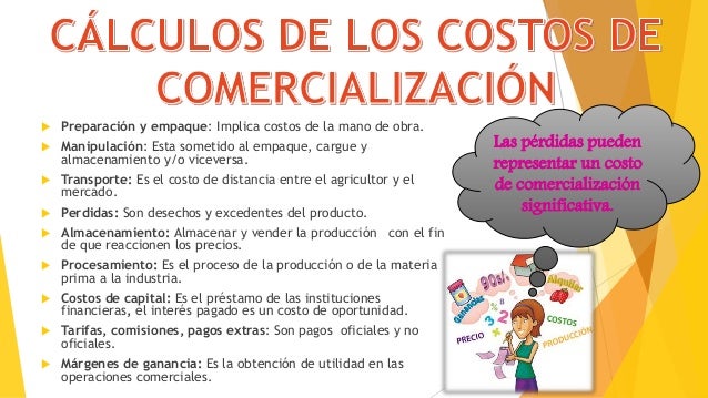 Costos comercialización