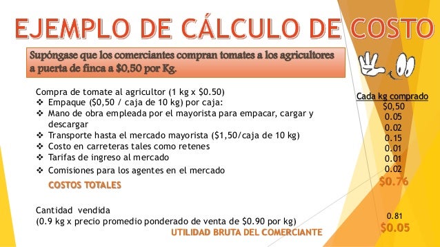 Costos comercialización