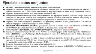 Ejercicio costos conjuntos
 