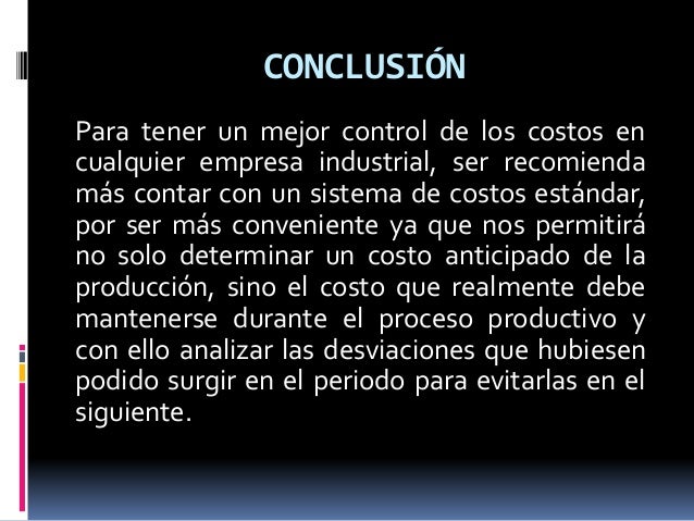 Costos estandar diapositivas