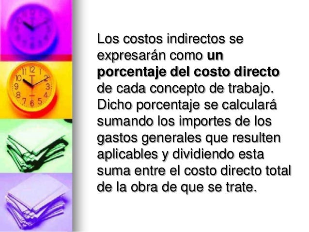 Costos indirectos
