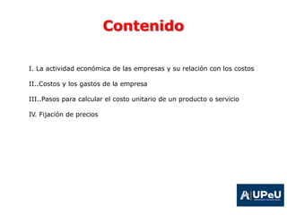 Costos y fijación de precios - Semana 11.pptx