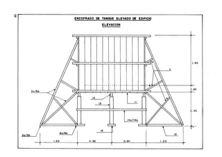 ENCOFRADO M TANQUE ELEVADO M EDIFICIO
             ELEVACION
 