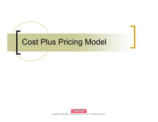 Cost Plus Model Example Cost Plus Pricing | PDF