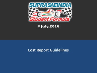# July,2016
Cost Report Guidelines
 