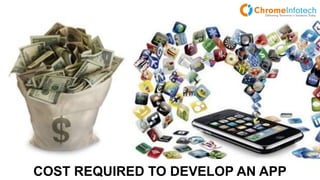 COST REQUIRED TO DEVELOP AN APP
 