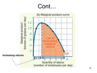 16
Cont…
Increasing returns
 