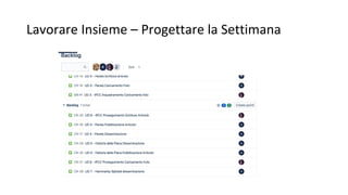Lavorare Insieme – Progettare la Settimana
 