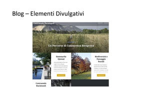 Blog – Elementi Divulgativi
 