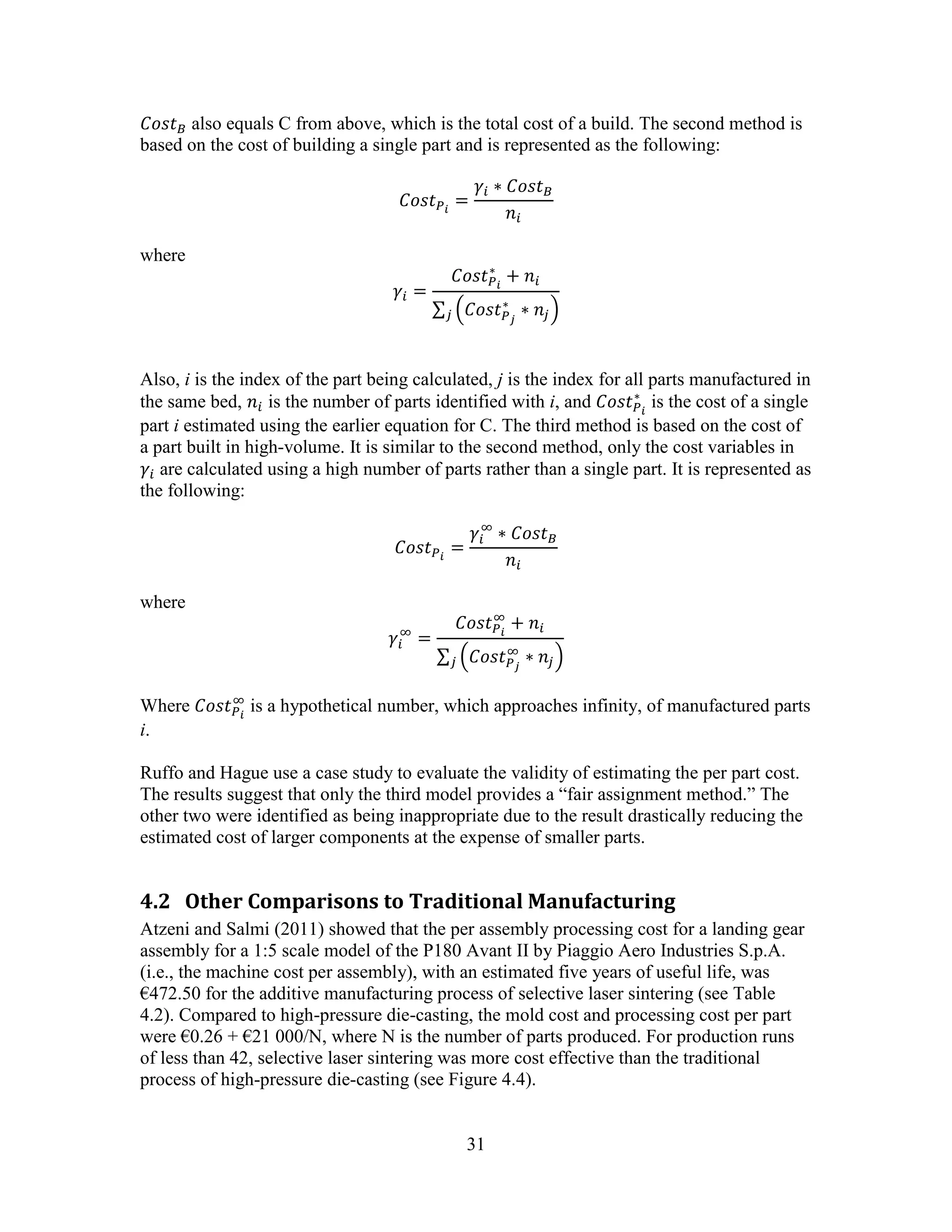 Costs & Cost Effectiveness of Additive Manufacturing | PDF