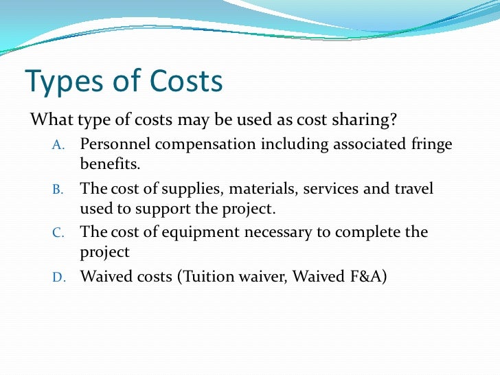 Cost Sharing Basics