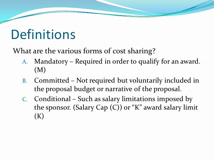 Cost Sharing Basics