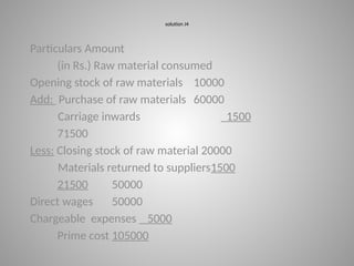 Comprehensive Guide to Cost Sheet Preparation and Analysis in ...