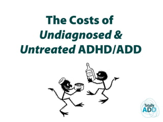 The Costs of
Undiagnosed &
Untreated ADHD/ADD
 