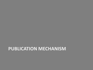PUBLICATION MECHANISM

 
