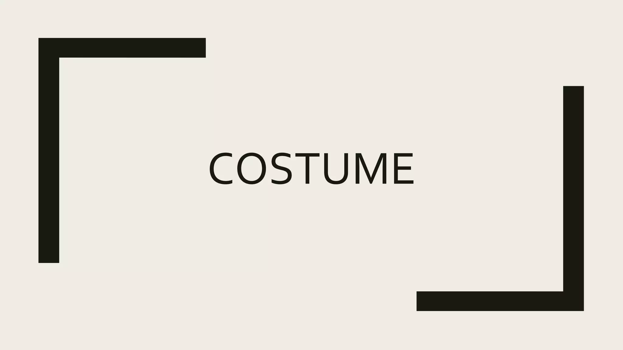 COSTUME
