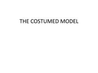 THE COSTUMED MODEL
 