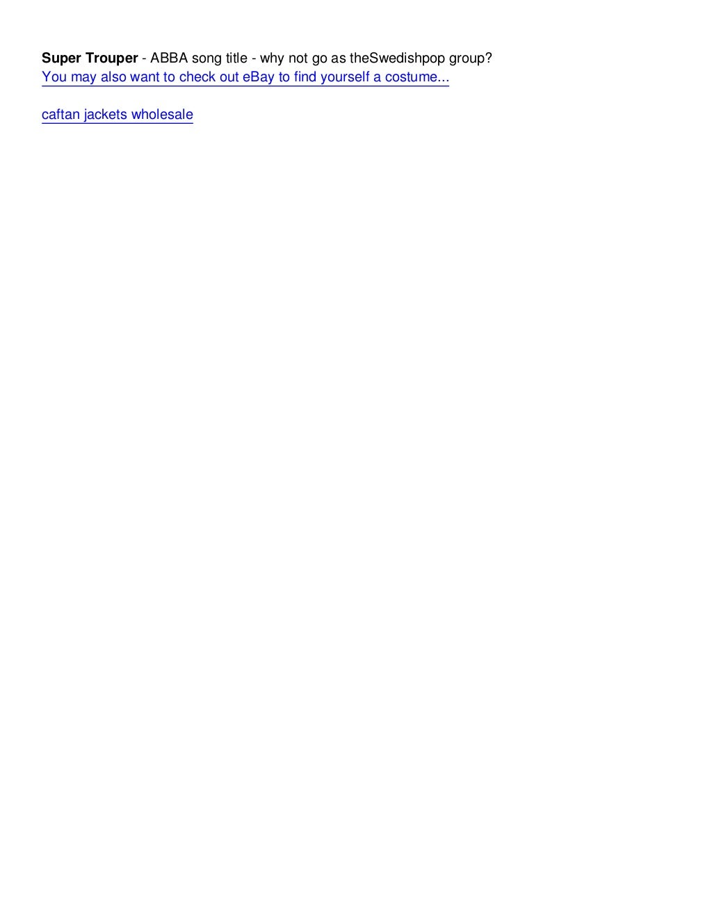 Costume Ideas Starting With S