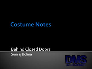 Behind Closed Doors
Sunraj Bolina

 