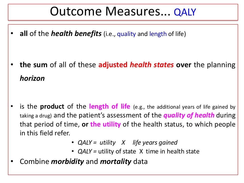 Pharmacoeconomics Cost utility analysis