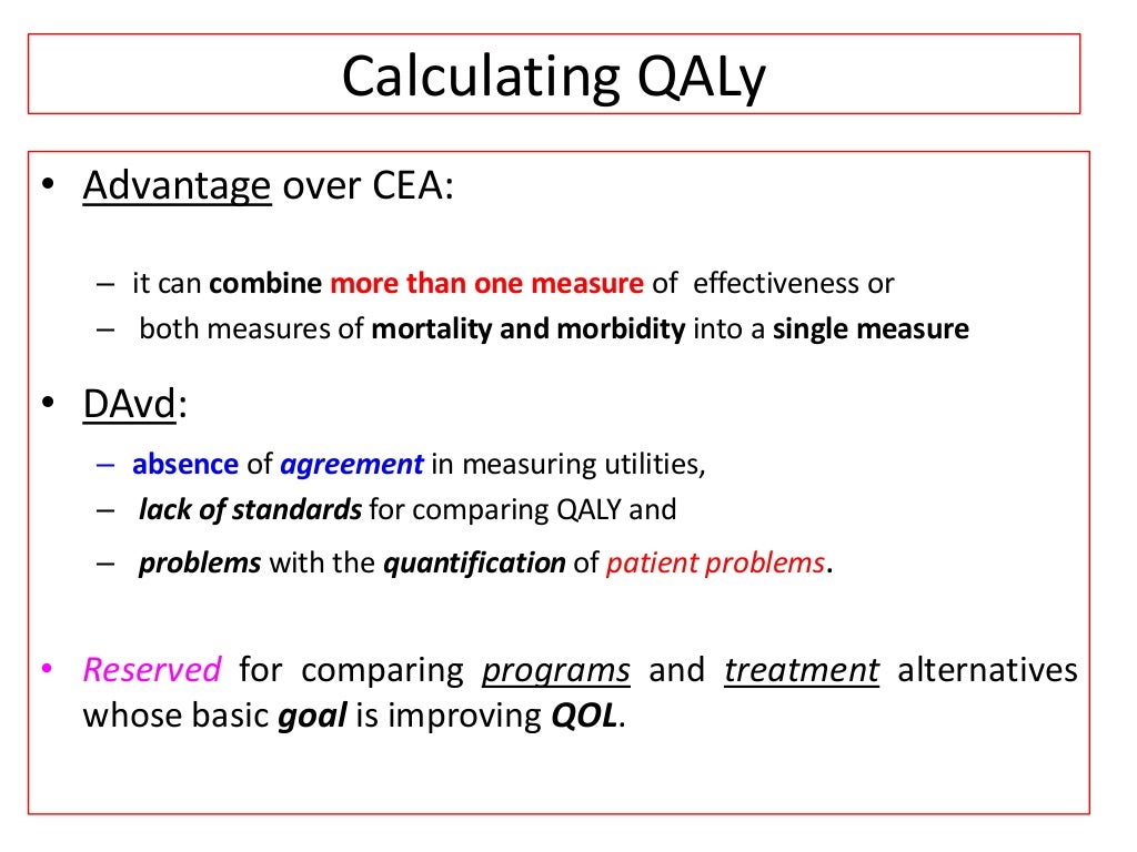 Pharmacoeconomics Cost utility analysis