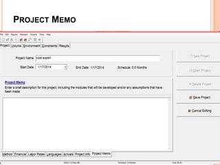 PROJECT MEMO

 